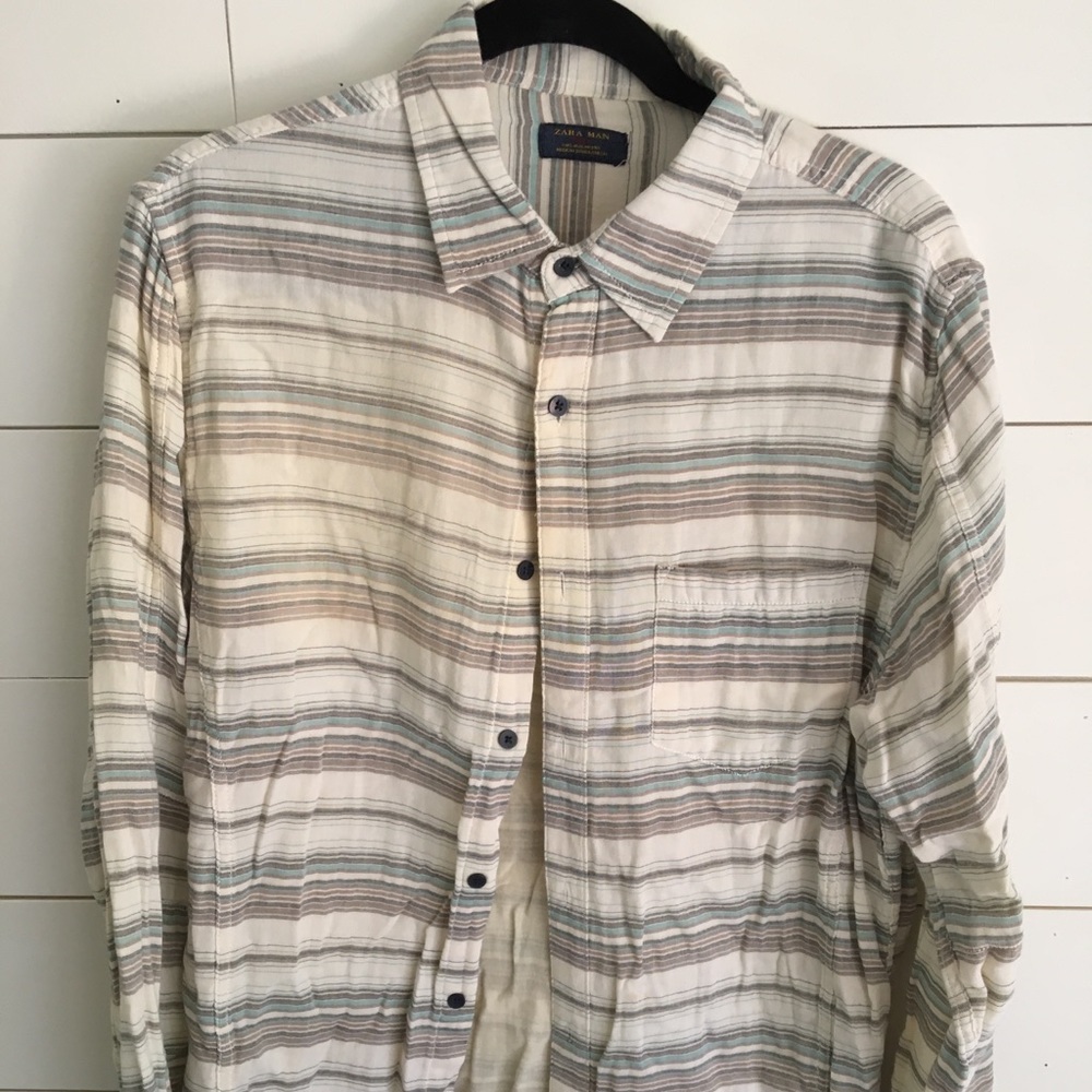 Zara striped button down